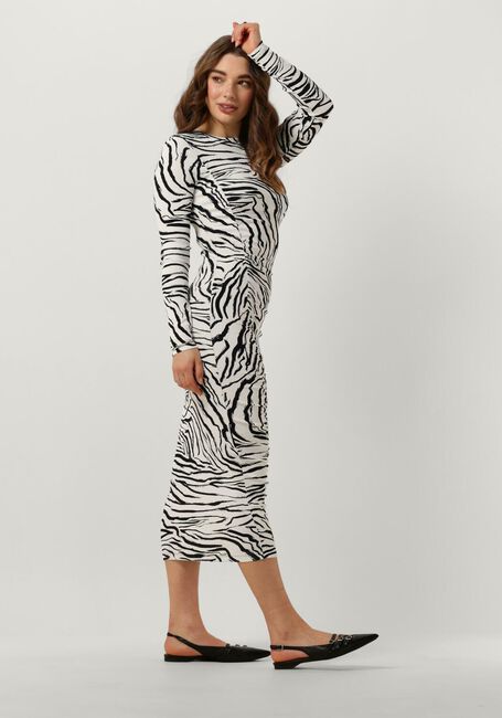 Witte ENVII Midi jurk ENRUN LS DRESS AOP 5347 Witte ENVII Midi jurk ENRUN LS DRESS AOP 5347 - large