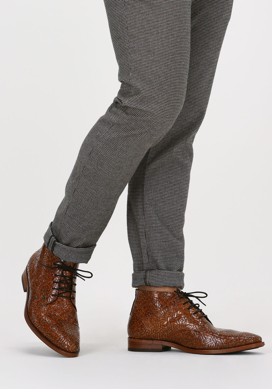 REHAB BARRY WEAVE Richelieus en cognac - large