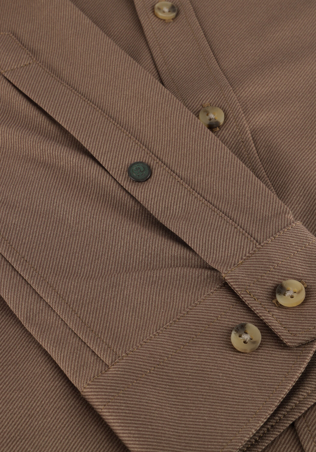 Bruine CAST IRON Casual overhemd CF TECH TWILL JERSEY - large