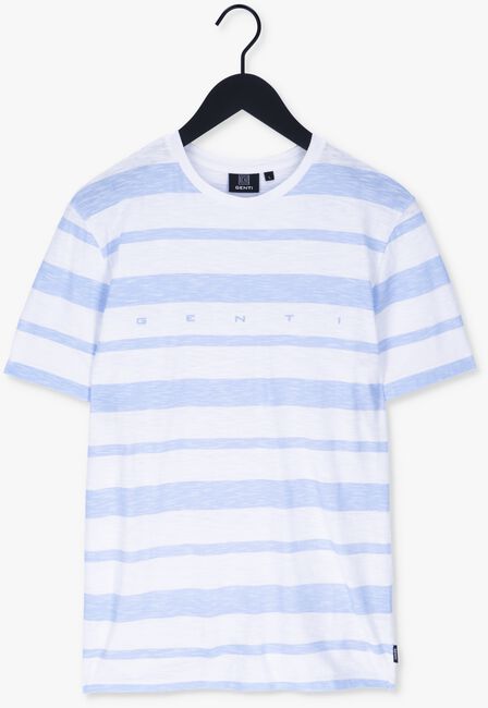 GENTI T-shirt J5029-1222 Bleu/blanc rayé - large