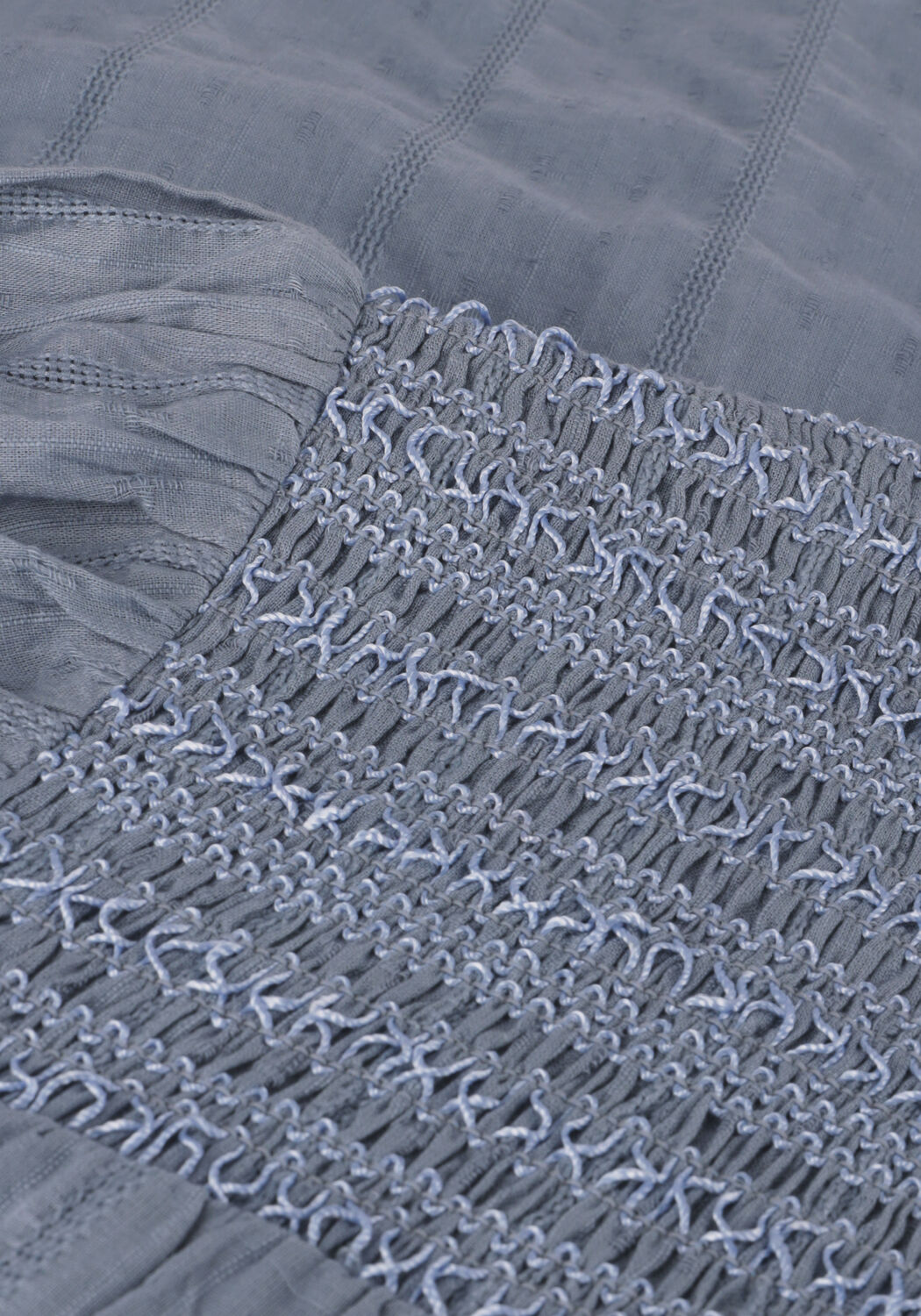 RUBY TUESDAY SAFIR BLOUSE WITH HALF SLEEVES AND SMOCK ON SHOULDER Blouses Bleu clair - large