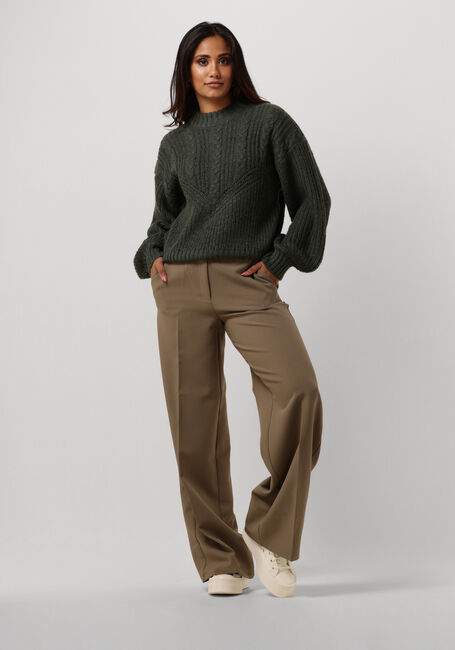 OBJECT Pull OBJNOVA STELLA CABLE KNIT PULLOVER en vert - large