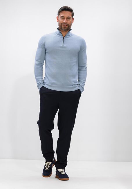 SAINT STEVE Pull CAS Bleu clair - large