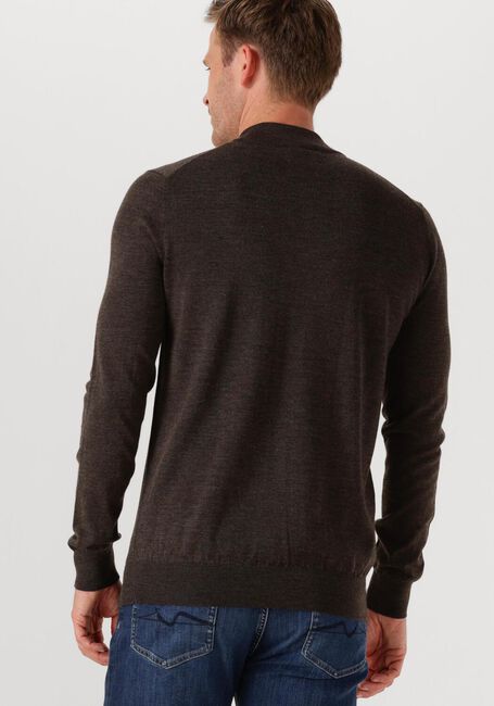 Bruine STEFANO LAURAN Trui HALF ZIP - large
