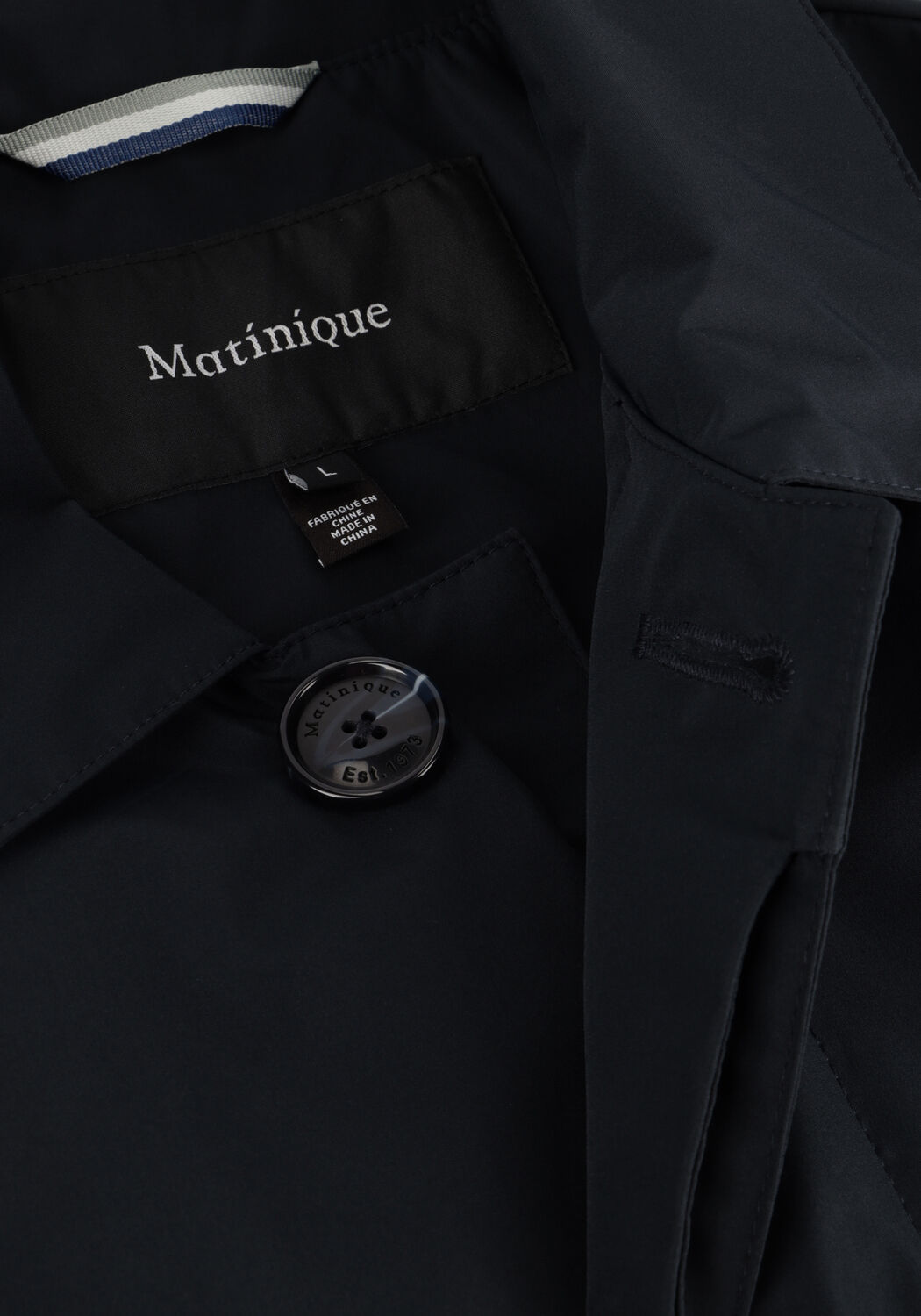 Donkerblauwe MATINIQUE Mantel MAMILES MAC - large