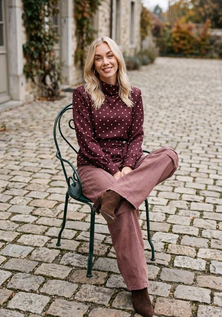 STUDIO AMAYA SELYA BLOUSE Blouses Bordeaux - large