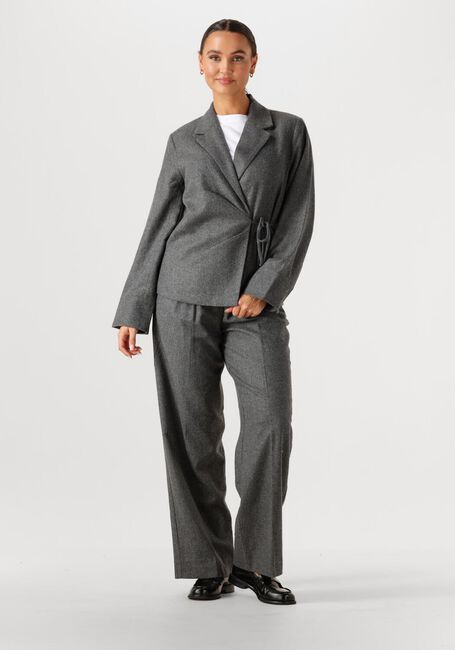 Grijze SECOND FEMALE Wijde broek MILEA TROUSERS - large