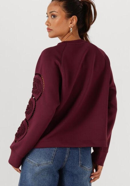 Bordeaux OBJECT Trui OBJDORINA LO L/S SWEAT TOP - large