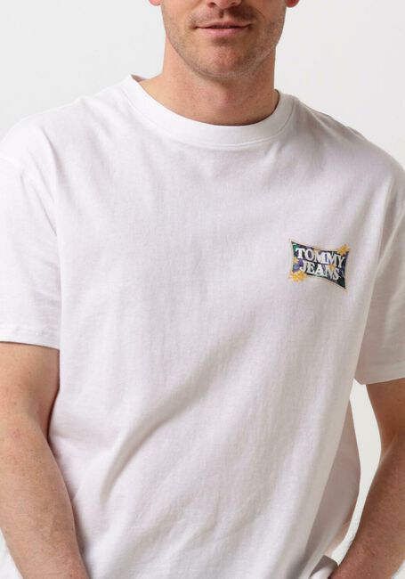 TOMMY JEANS T-shirt TJM REG FLOWER POWER TEE en blanc - large