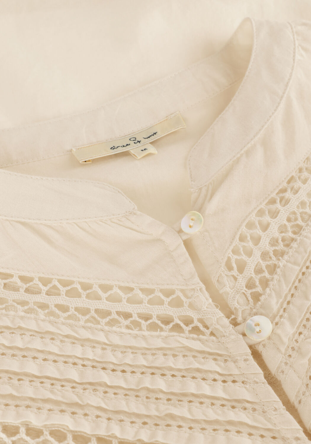 Beige CIRCLE OF TRUST  TRIXIE BLOUSE - large