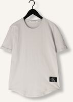 CALVIN KLEIN T-shirt BADGE TURN UP SLEEVE en gris CALVIN KLEIN T-shirt BADGE TURN UP SLEEVE en gris - medium