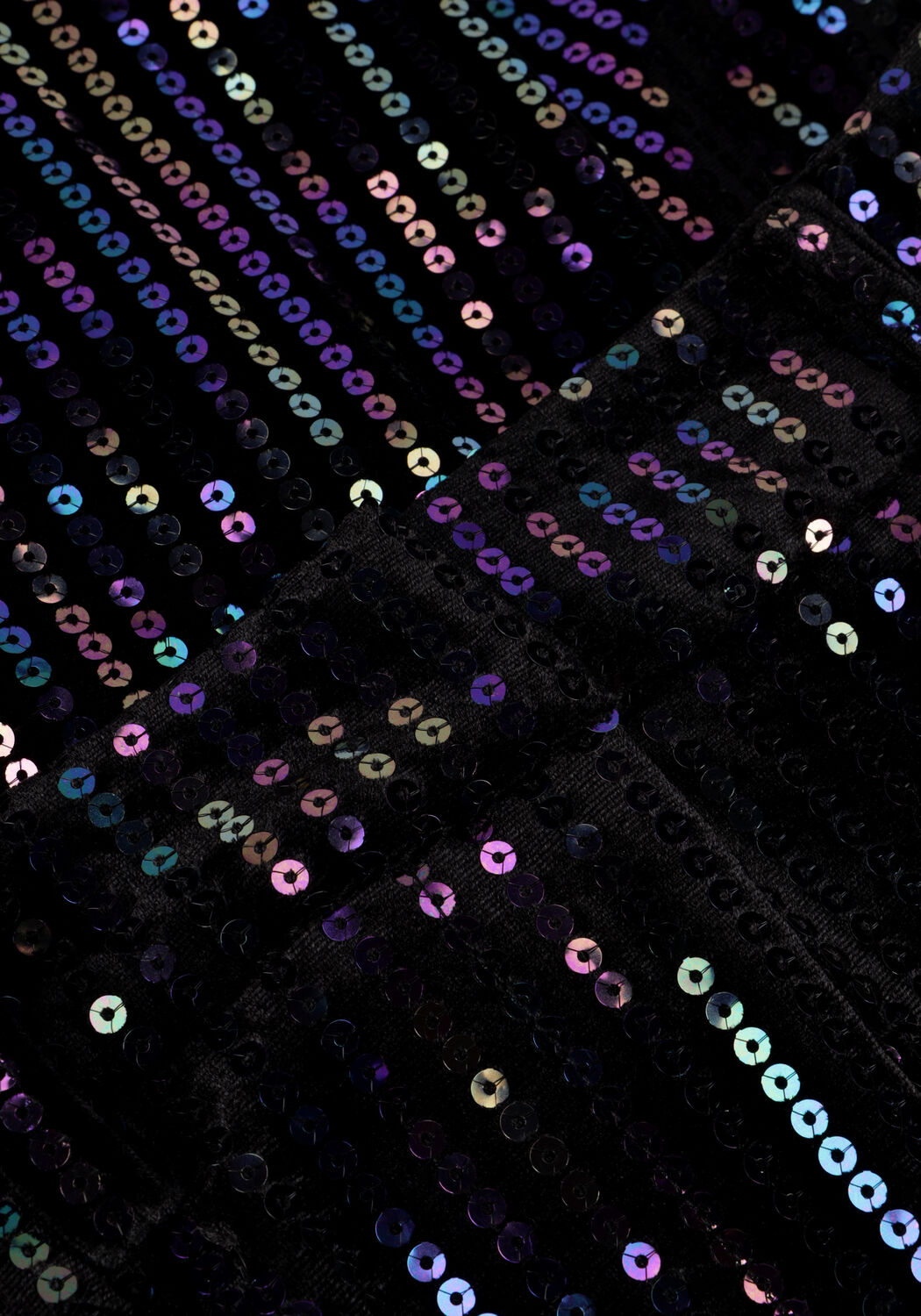 Y.A.S. Pantalon YASELIVA SEQUIN HW STRAIGHT PANT en noir - large