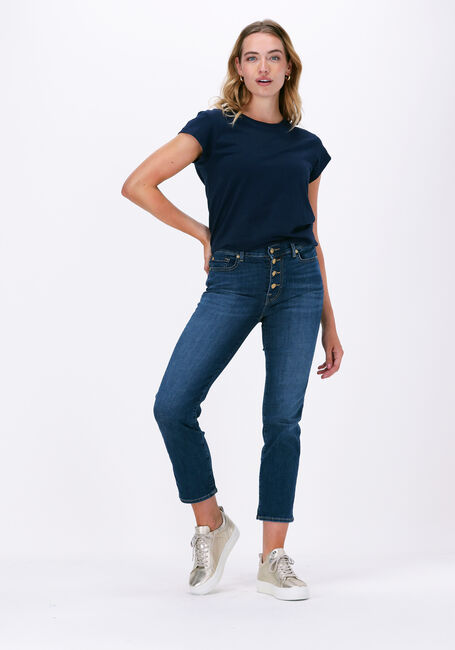 7 FOR ALL MANKIND Straight leg jeans THE STRAIGHT CROP en bleu - large