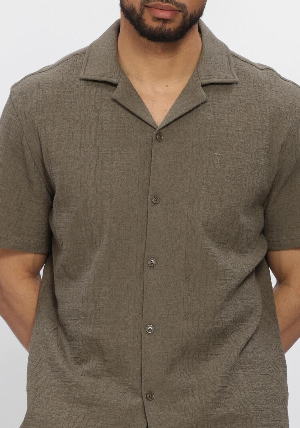 BUTCHER OF BLUE Chemise d&eacute;contract&eacute; RIPLEY STRUCTURE SHIRT en vert - large