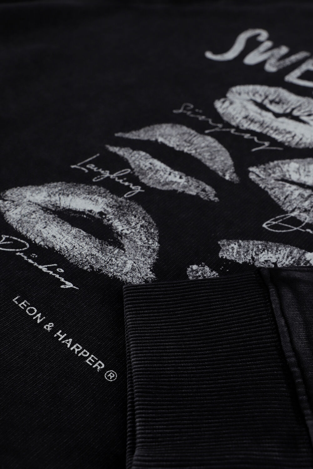 Grijze LEON & HARPER Sweater SOZEY JC55 SWEET - large