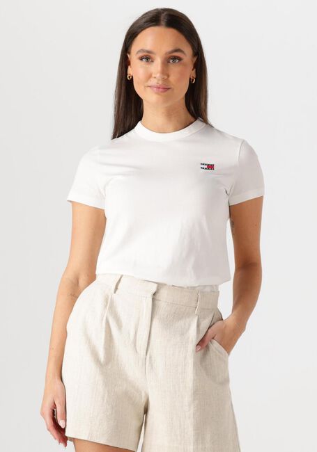 TOMMY JEANS T-shirt TJW REG BADGE TEE en blanc - large