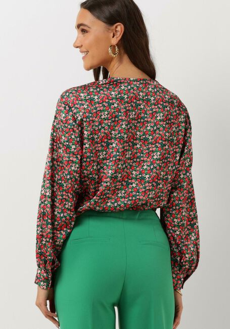 Groene ANOTHER LABEL  FILOU FLOWER TOP L/S - large