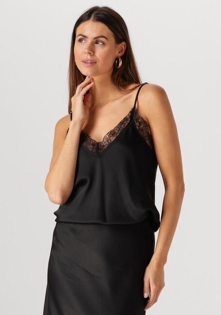 Zwarte RESORT FINEST Top CAMISOLE WIH LACE - large