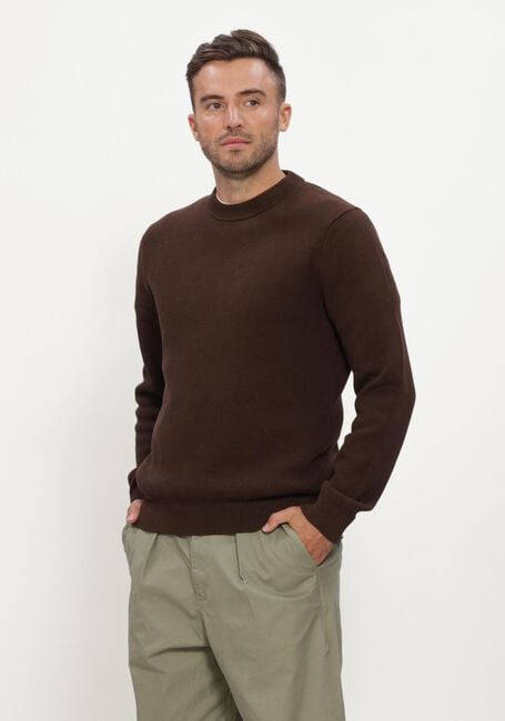 SELECTED MEN Pull SLHDANE LS KNIT STRUCTURE CREW NECK NOOS en bleu - large