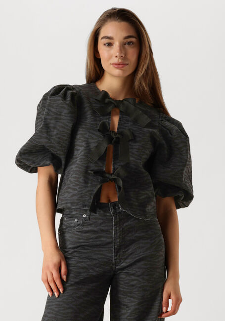 CO'COUTURE ZEBRA BOW BLOUSE Blouses en gris - large
