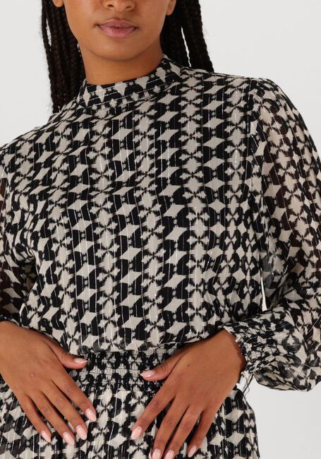 AAIKO Mini robe GABRY IKAT DOT VIS 515 en noir - large