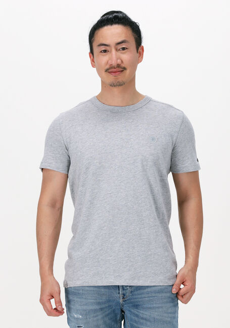 CAST IRON T-shirt SHORT SLEEVE R-NECK ORGANIC COTTON SLUB ESSENTIAL en gris - large