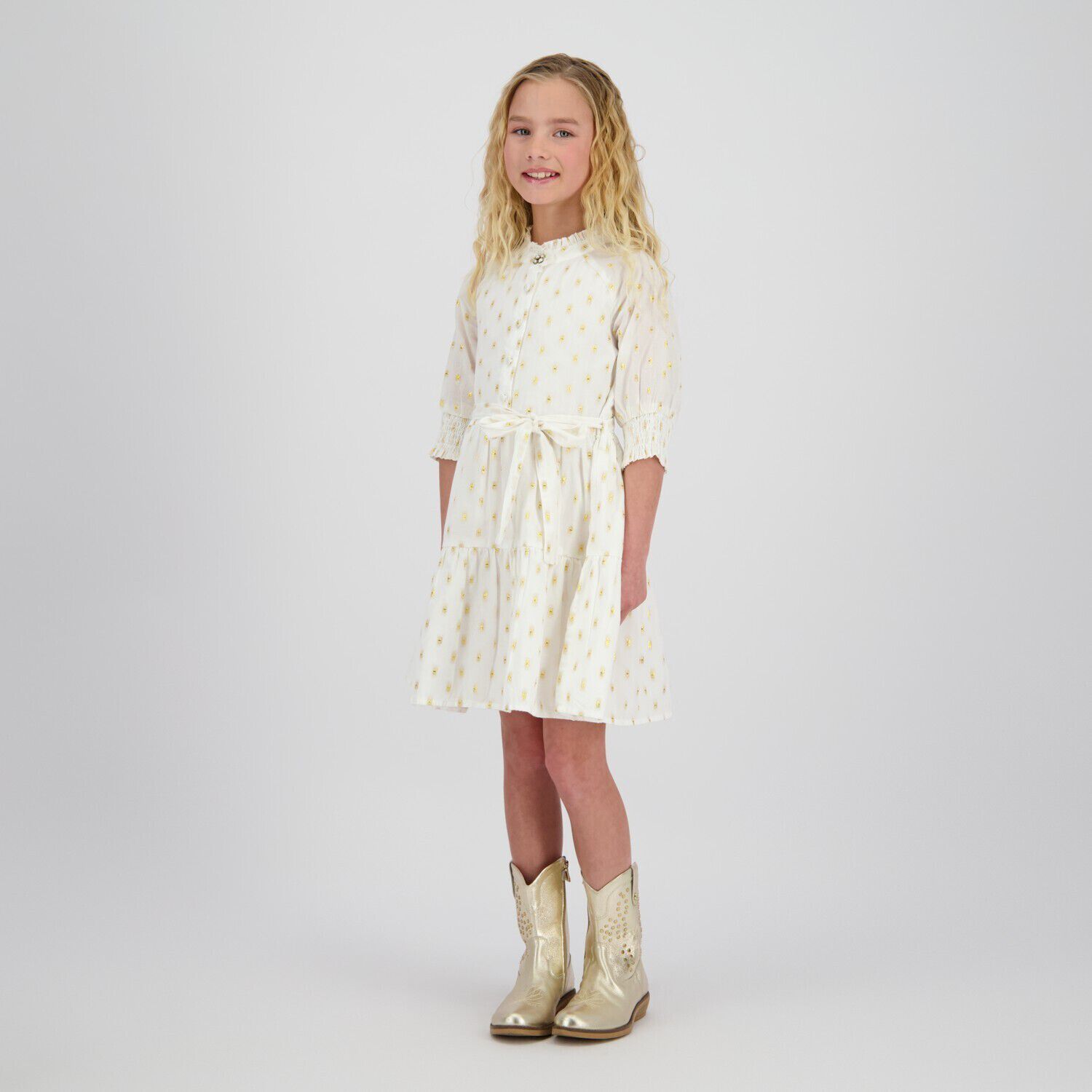 Witte VINGINO Mini jurk POLLIE - large