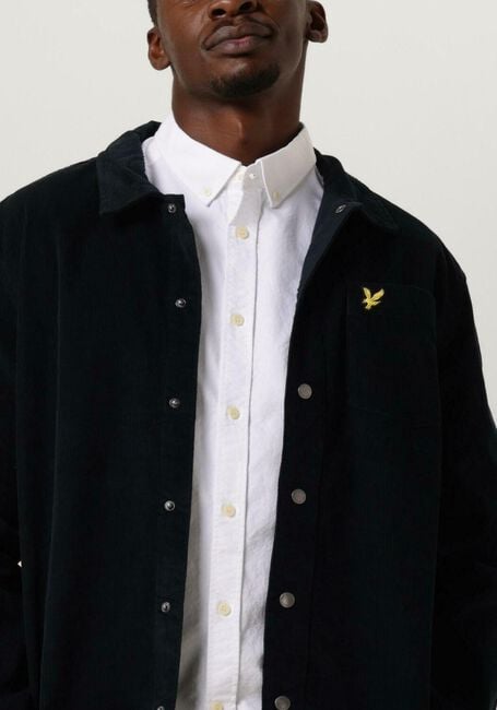 Donkerblauwe LYLE & SCOTT Overshirt CORD OVERSHIRT - large