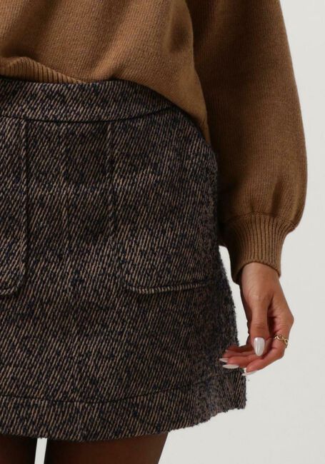 Donkerblauwe BY-BAR Minirok LOTTIE TWEED SKIRT - large