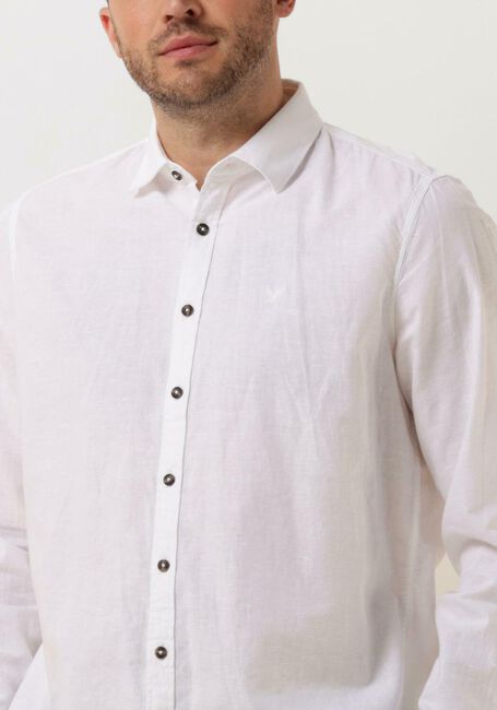PME LEGEND Chemise décontracté LONG SLEEVE SHIRT CTN/LINEN Écru - large