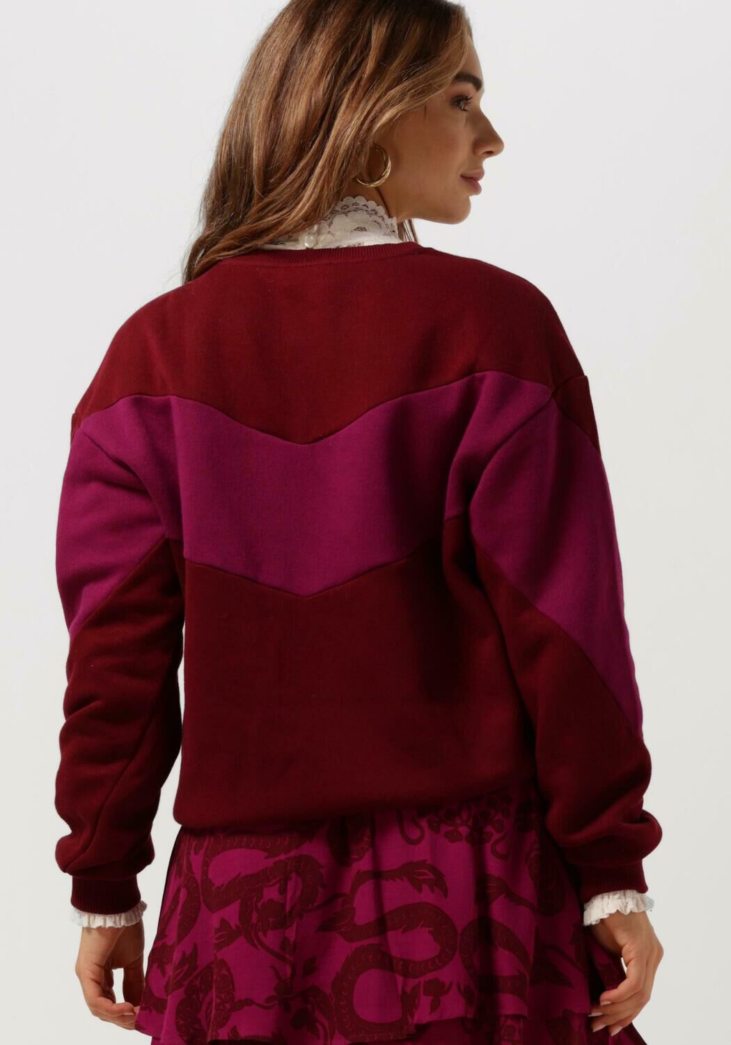 Bordeaux ALIX THE LABEL Sweater LADIES KNITTED ALIX SWEATER Omoda