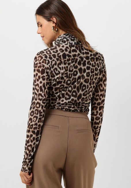CATWALK JUNKIE MESH TURTLE NECK LEOPARD LONG SLEEVE Hauts & T-shirts en marron - large