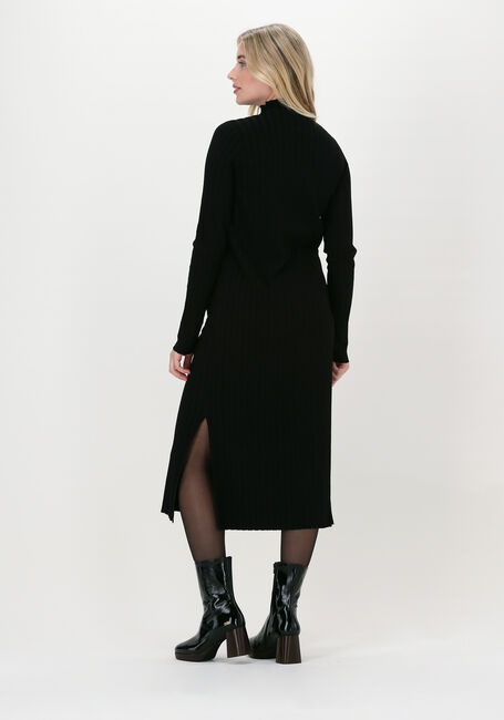 Zwarte NEO NOIR Midi jurk GABY KNIT DRESS - large