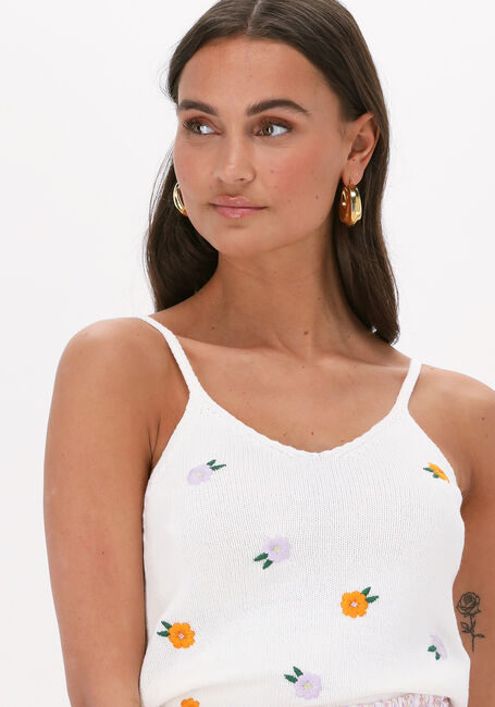 Y.A.S. Haut YASLEMO SL KNIT TOP S. en blanc - large