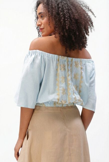 Blauwe GREEK ARCHAIC KORI Tops & T-shirts S26K-2144037 - large