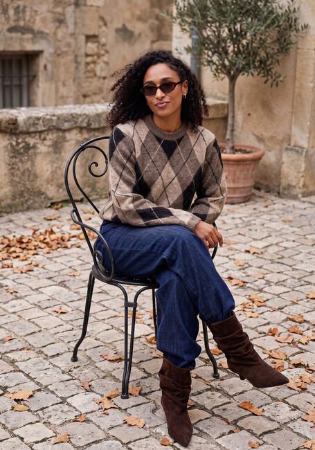 MINUS Pull MSINARA RWS KNIT PULLOVER en marron - large