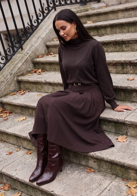 CO'COUTURE Pull CORYCC PADDED ROLL-NECK KNIT en marron - large