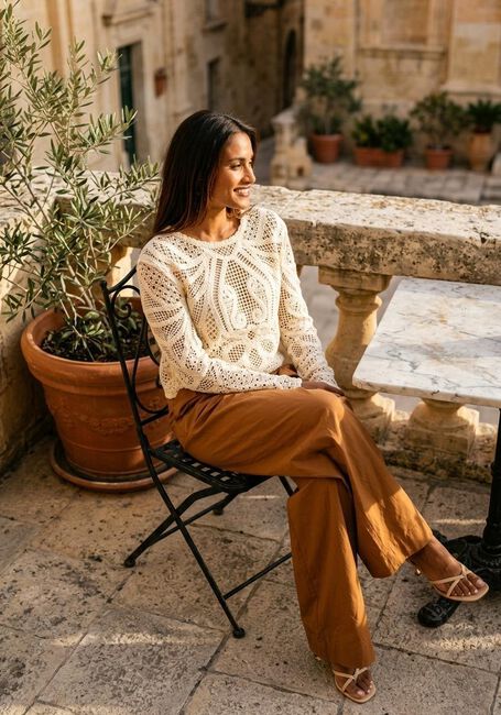 Creme SUNCOO Trui PAELINI - large
