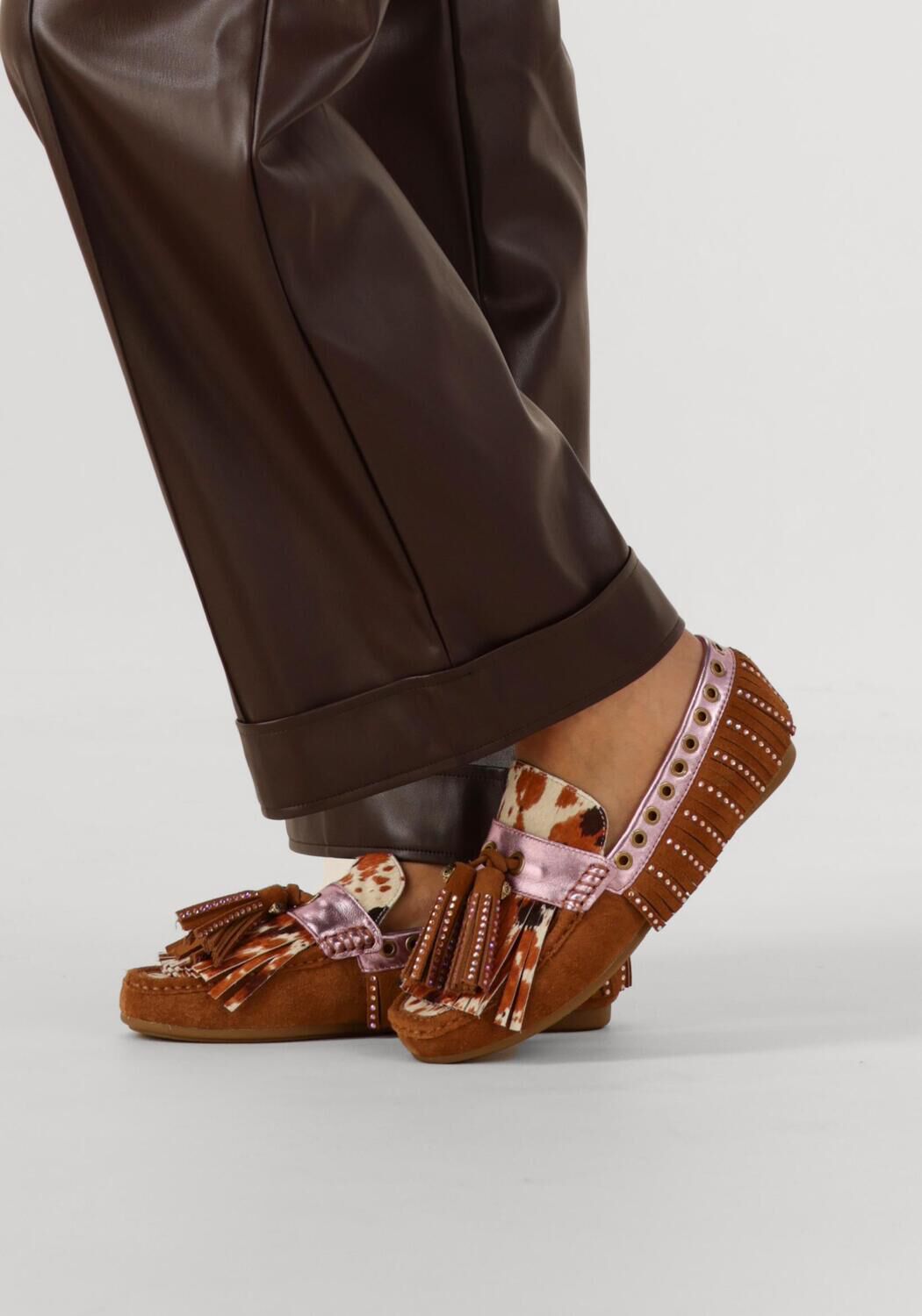 KURT GEIGER LONDON TASSEL FRINGE Mocassins en marron - large