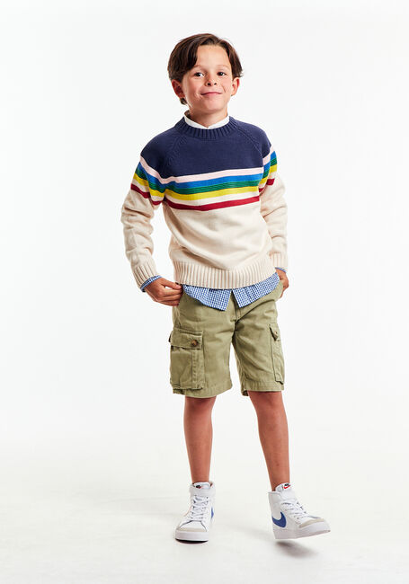 AO76 Pull SIMEON C-NECK MULTI-COLOR en multicolore - large