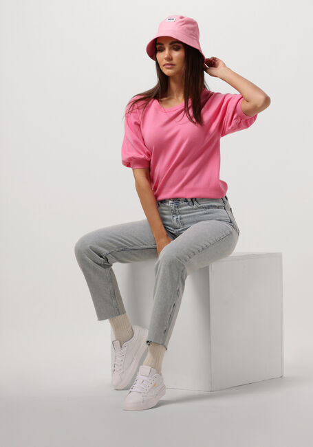 Roze MSCH COPENHAGEN Top MSCHESLINA RACHELLE 2/4 RAGLAN PULLOVER - large