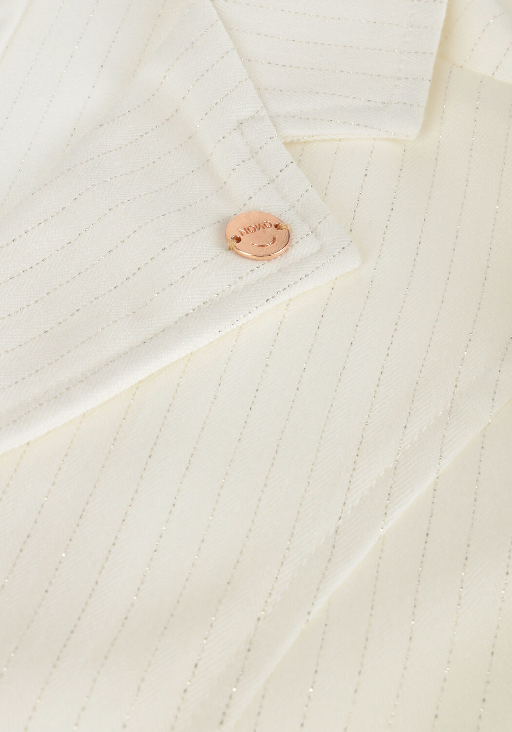 NONO Blazer DIP GIRLS LUREX PINSTRIPE BLAZER WHITE en blanc - large