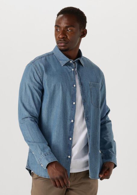 Blauwe SELECTED HOMME Casual overhemd SLHREGCARLO DENIM LS SHIRT NOOS - large