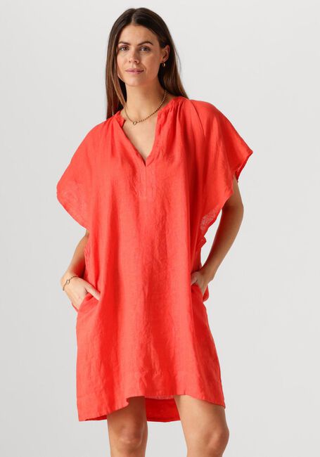 BY-BAR Mini robe VINA LINEN DRESS en rouge - large