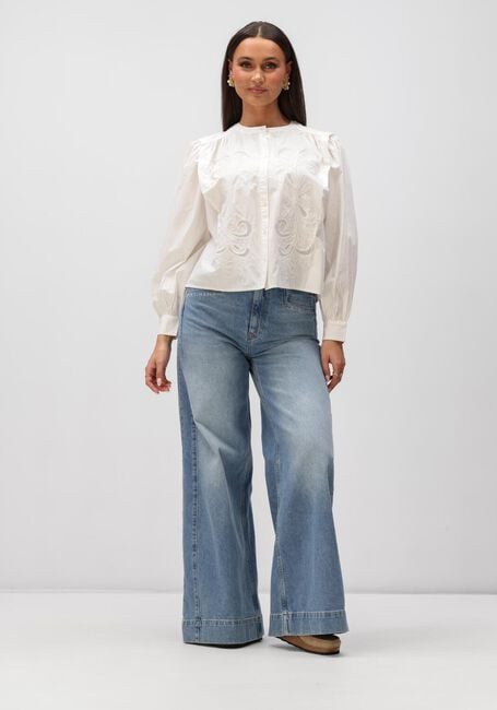 Witte BY-BAR  SOOF EMBROIDERY BLOUSE - large