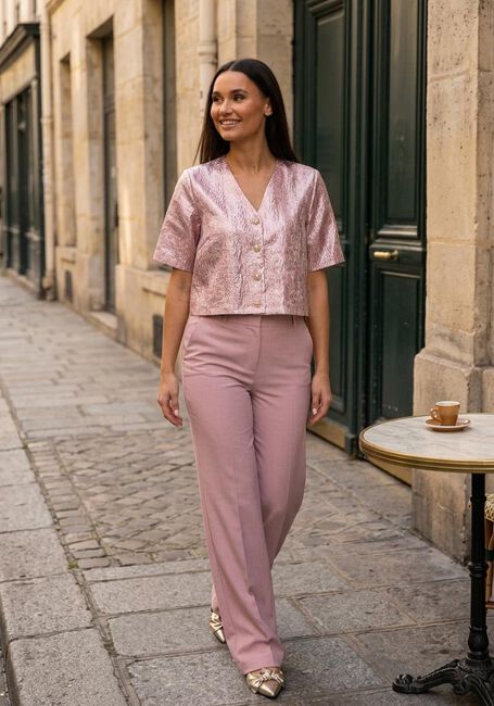 FREEBIRD Blazer F-WV-JAQUARD-FANTASY-26-1 en rose - large
