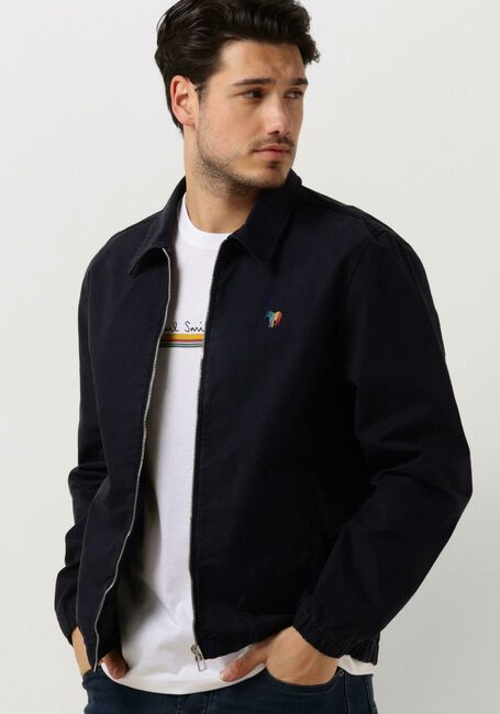 Donkerblauwe PS PAUL SMITH Jack MENS UNLINED COACH JACKET - large