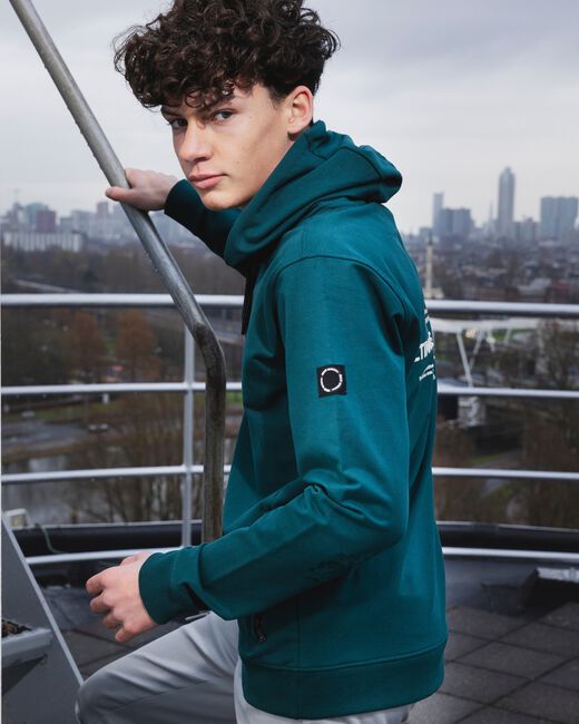 Groene RELLIX Sweater HOODIE RELLIX CHESTPRINT - large