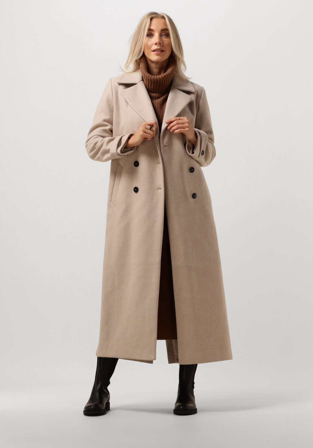 Beige ANOTHER LABEL Mantel SOPHIA COAT Omoda