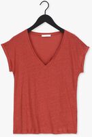 BY-BAR T-shirt MILA LINEN TOP en rouge